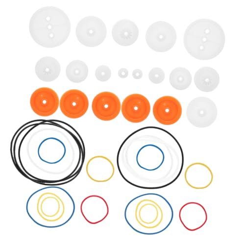 iplusmile 1satz Gummiband Und Kunststoff-riemenscheiben- Für Rc-Spielzeug Flugzeugzubehör Und - Langlebig Geräuscharm Einfache Installation Vielseitig Einsetzbar von iplusmile