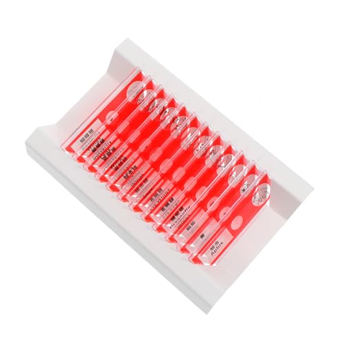 iplusmile 1 Schachtel Mikroskopabschnitt Objektträger Für Mikroskop Biologie-mikroskop-set Mikroskopprobe Folien Sammlung Von Objektträgern Probescheiben Probeexemplare Plastik Rot von iplusmile