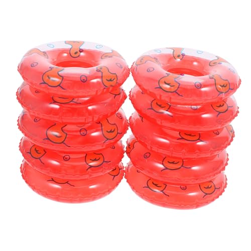 iplusmile 10 Stück Kleine Entenschwimmring -Ornamente Mini Schwimmer Kleinkind Strand funkeln deko Requisiten für Schwimmringe kleines Accessoire Plastikkinder Ringe Schwimmzubehör PVC rot iplusmile 10 Stück Kleine Entenschwimmring -Ornamente Mini Schwimmer Kleinkind Strand funkeln deko Requisiten für Schwimmringe kleines Accessoire Plastikkinder Ringe Schwimmzubehör PVC rot von iplusmile
