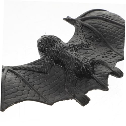 iplusmile 10 Stück Realistische Schwarze Mini Fledermäuse aus Kunststoff Weiche Halloween Deko zum Aufhängen und Basteln Gruselige DIY Requisiten für Bar Spukhaus und Partygestaltung von iplusmile