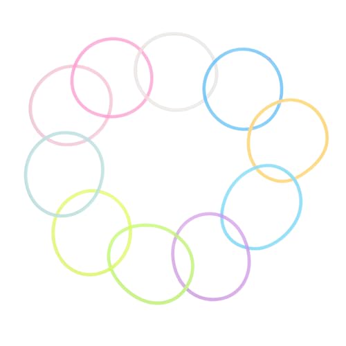 iplusmile 10 Stück Teiliges Leuchtende Silikonarmbänder Jelly Wristbands Vielseitig als Haargummi Verwendbar Bunte Nachtlicht Armbänder für Party Festival und Alltag Modisches Accessoire von iplusmile