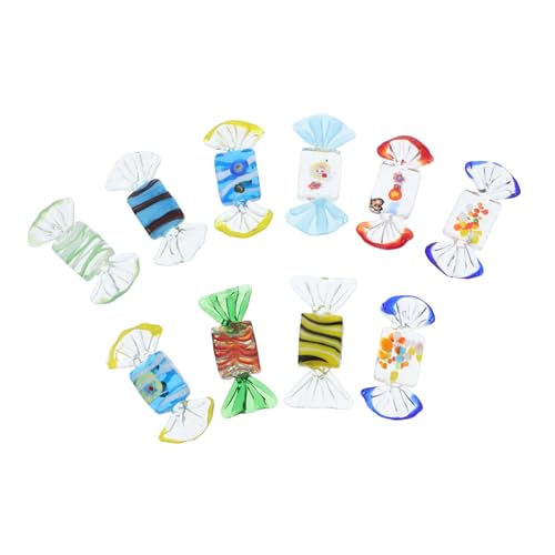 iplusmile 10 Stück Teiliges Set Vintage Candy Ornamente Handgefertigte Bunte Dekorationen für Hochzeiten Feiertage und Festliche Anlässe Langlebige und Einzigartige Wohnaccessoires von iplusmile