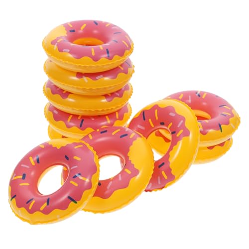 iplusmile 10 Stück simulierter Schwimmring Kinderpool Bad Schwimmer Party Schwebend mini schwimmring für Puppenhaus Dekoration Foto -Requisiten Mini- -Dekore PVC von iplusmile