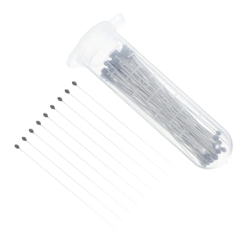 iplusmile 100 Stück Probenfixierungsstift Ersatz Anzeige Montage Flügel Schmetterling Festsetzung Werkzeug Insekt Führung montieren Bausatz Rostfreier Stahl Silver von iplusmile