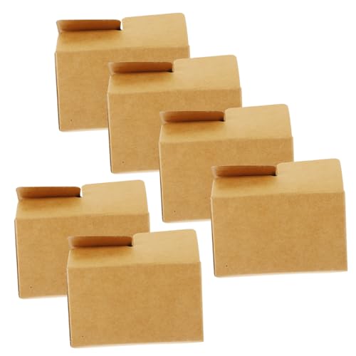 iplusmile 10Er-Box Puppen-Miniboxen Miniboxen für Expressboxen simulieren Winziges Hausdekor DIY Boxen Mini -Hausdekoration lustige gartendeko Kraftpapier Brown von iplusmile