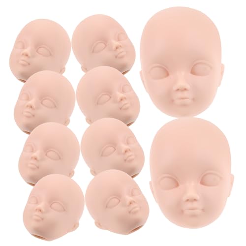 iplusmile 10Stücke DIY Puppenköpfe Teiliges für Make Up Übungen und Bastelprojekte Puppenzubehör für Kreative für Puppenhausdekoration und Fotoaktivitäten iplusmile 10Stücke DIY Puppenköpfe Teiliges für Make Up Übungen und Bastelprojekte Puppenzubehör für Kreative für Puppenhausdekoration und Fotoaktivitäten von iplusmile