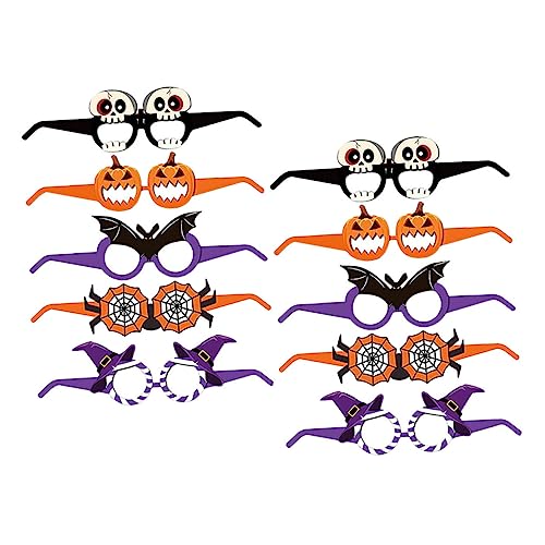 iplusmile 10Stücke Halloween Dekorationsbrillen Lustige Papierbrillen für Partys Fotokabinen Cartoon Design für Karneval Festivals iplusmile 10Stücke Halloween Dekorationsbrillen Lustige Papierbrillen für Partys Fotokabinen Cartoon Design für Karneval Festivals von iplusmile