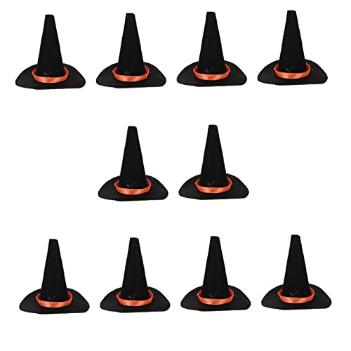 iplusmile 10Stücke Mini Hexenhüte für Halloween Dekoration für Weinflaschen Party Hüte für Festliche Anlässe für und Tischdekorationen von iplusmile