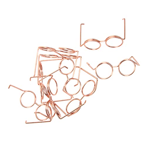 iplusmile 10Stücke Mini Sonnenbrille für Puppen Drahtbrille Zubehör für Puppenbekleidung Klassische für Puppen und Requisiten für Kreatives Rollenspiel von iplusmile