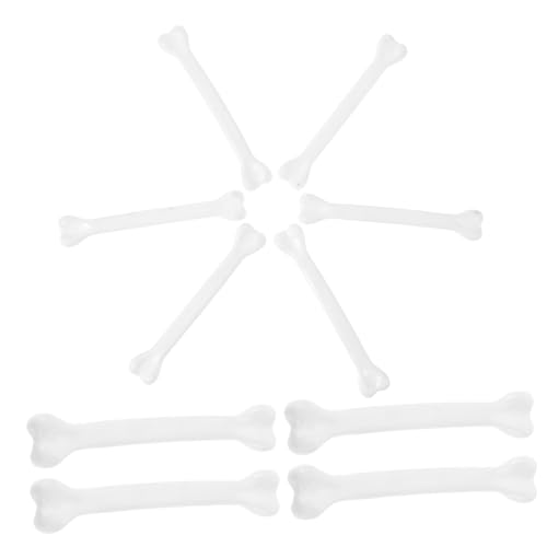 iplusmile 10Stücke Teiliges Knochendekor aus Kunststoff für Halloween Künstliche Skelett Accessoires für DIY Deko für Spukhäuser Cosplay Partys und Kreative Bastelprojekte von iplusmile