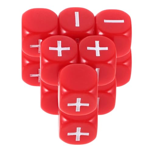 iplusmile 12 Stück Mathematik-symbolwürfel Für Kinder, Arithmetikwürfel Zum Lernen Von Pädagogischen Mathematikspielen, Unterrichtsmaterialien Für Addition Und Subtraktion von iplusmile