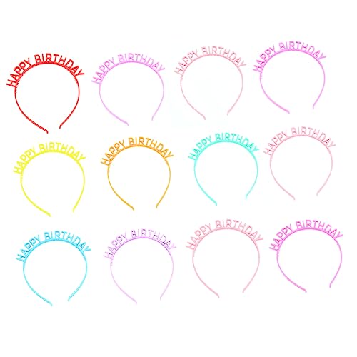 iplusmile 12 Stück Teiliges Buntes Geburtstags Haarreifen Rutschfeste Haarschmuck Farbenfrohe Festival Kopfbedeckung für Mädchen Party und Feier iplusmile 12 Stück Teiliges Buntes Geburtstags Haarreifen Rutschfeste Haarschmuck Farbenfrohe Festival Kopfbedeckung für Mädchen Party und Feier von iplusmile