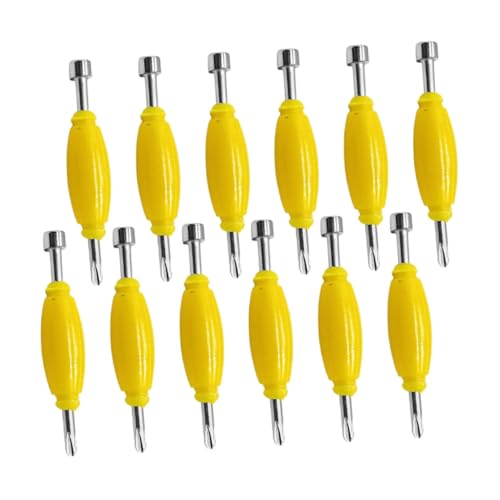iplusmile 12 Stück Teiliges Mini Dual Tip Schraubendreher Set für Fingerboards Kompakte Schraubenzieher mit Ergonomischem Griff Tragbares Skateboard Werkzeug für Präzise Reparaturen und von iplusmile