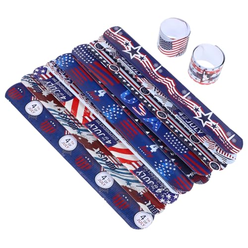 iplusmile 12Stücke PVC Slap Armbänder Slap Armbänder für Patriotisches für Unabhängigkeitstag Party Gefälligkeiten für Feste und Feiern iplusmile 12Stücke PVC Slap Armbänder Slap Armbänder für Patriotisches für Unabhängigkeitstag Party Gefälligkeiten für Feste und Feiern von iplusmile