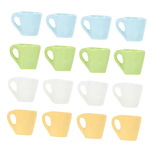 iplusmile 16 Stück Mini Becher Puppenhaus Miniatur Mini Teetasse Mini Kaffeetasse Mini Kaffeebecher Basteln Mini Teetasse Mini Tasse Kleine Kaffeebecher Winzige Tassen Für Puppen von iplusmile