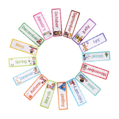 iplusmile 16Stücke Teiliges Lernkartenset für Monate und Jahreszeiten für Kindergarten und Heimunterricht Fördert Englischlernen Visuelles Lernen und Klassenzimmerdekoration iplusmile 16Stücke Teiliges Lernkartenset für Monate und Jahreszeiten für Kindergarten und Heimunterricht Fördert Englischlernen Visuelles Lernen und Klassenzimmerdekoration von iplusmile