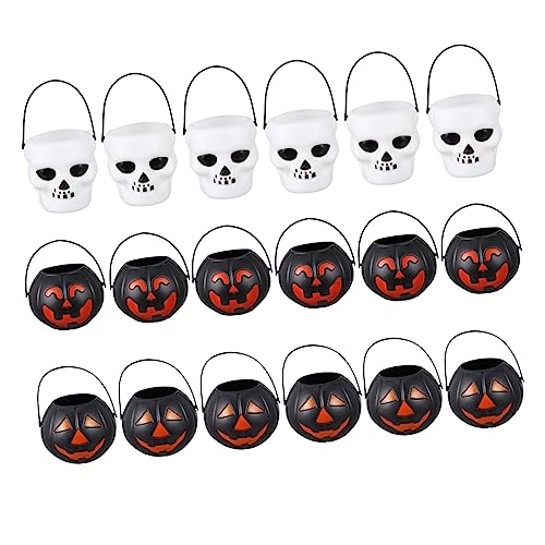 iplusmile 18Stücke Mini Halloween Süßigkeiten Eimer Candy Aufbewahrungsboxen für Halloween Dekoration Kleine Gläser Kürbis und Gespensterdesign für Partys iplusmile 18Stücke Mini Halloween Süßigkeiten Eimer Candy Aufbewahrungsboxen für Halloween Dekoration Kleine Gläser Kürbis und Gespensterdesign für Partys von iplusmile