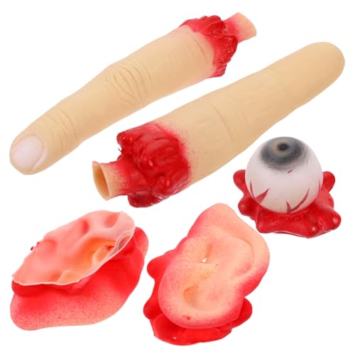 iplusmile 1Satz Blutige und Gefälschte Körperteile für Halloween Deko Realistische Halloween Requisiten für Geisterhäuser Partys und Streiche Hochwertiges Latexmaterial iplusmile 1Satz Blutige und Gefälschte Körperteile für Halloween Deko Realistische Halloween Requisiten für Geisterhäuser Partys und Streiche Hochwertiges Latexmaterial von iplusmile