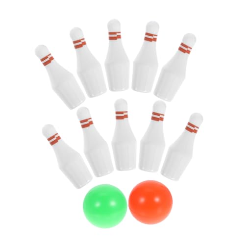 iplusmile 1Satz Bowling Set Teiliges Tragbares Bowling für Puppenhäuser mit Kegeln und Bällen für Partydekorationen von iplusmile