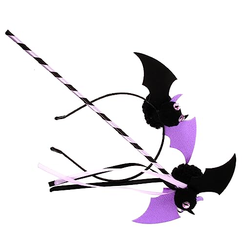 iplusmile 1Satz Halloween Fledermaus Haarreif Set Teiliges Kostümzubehör mit Fledermaus Haarband und Stab für Unvergessliche Halloween Partys Vielseitig Einsetzbar Cosplay Requisite iplusmile 1Satz Halloween Fledermaus Haarreif Set Teiliges Kostümzubehör mit Fledermaus Haarband und Stab für Unvergessliche Halloween Partys Vielseitig Einsetzbar Cosplay Requisite von iplusmile