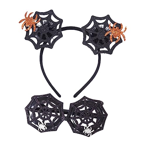 iplusmile 1Satz Halloween Haaraccessoires mit Stirnband und Brille Party Requisiten für Erwachsene für Halloween Feiern und Kostümpartys von iplusmile
