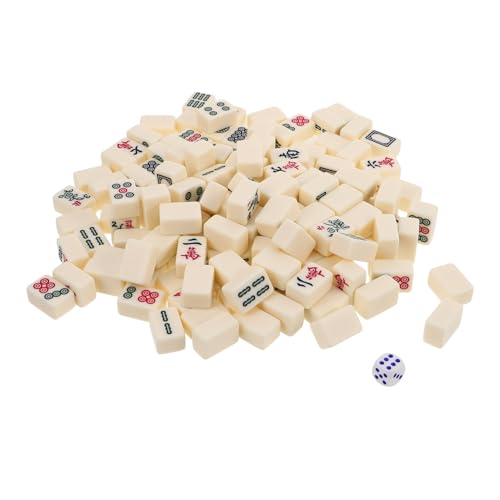 iplusmile 1Satz Mini Tragbares Mahjong Set für Reisen Kompaktes Mahjong für Senioren für Familien und Freizeitveranstaltungen Langlebig und Platzsparend Enge von iplusmile