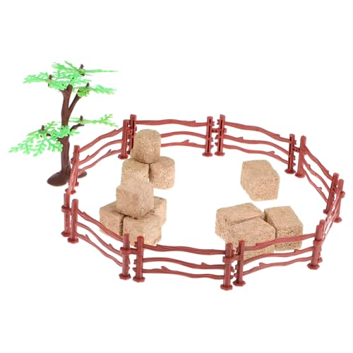 iplusmile 1Satz Miniaturzaun mit Spielzeugzäunen und Realistischen Heuballen Robuster Bauernhofzaun für Kreative Spielwelten für Miniaturdekoration und Szenen iplusmile 1Satz Miniaturzaun mit Spielzeugzäunen und Realistischen Heuballen Robuster Bauernhofzaun für Kreative Spielwelten für Miniaturdekoration und Szenen von iplusmile