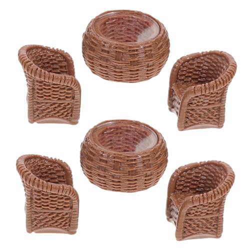 iplusmile 1Satz Möbel Set Teiliges Harz für Puppenhaus Dekoration DIY Landschaftsaccessoires mit Feinen Details und Kreativen Gestaltungsmöglichkeiten von iplusmile