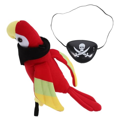 iplusmile 1Satz Piraten Papagei Stofftier für Schulter Augenmaske und Schwarzem Halstuch für Halloween Cosplay Piraten Mottopartys und Kostümpartys Teiliges iplusmile 1Satz Piraten Papagei Stofftier für Schulter Augenmaske und Schwarzem Halstuch für Halloween Cosplay Piraten Mottopartys und Kostümpartys Teiliges von iplusmile