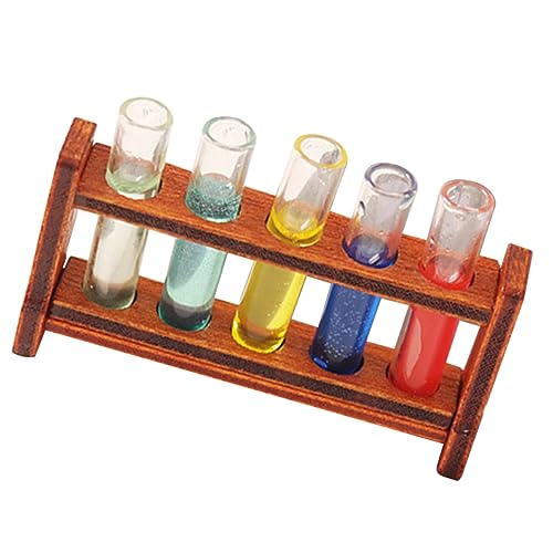 iplusmile 1Satz Reagenzglas für Puppenhaus Dekoration Farbige Mini Reagenzgläser Realistische Requisiten für Kreative Szenen für Enthusiasten von iplusmile