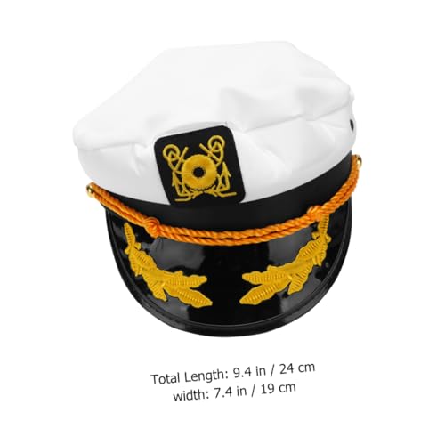 iplusmile 1Stück Unisex Verstellbare Kapitänsmütze für Erwachsene Cosplay Hut mit Hochwertigem Material für Mottopartys Karneval Langlebig für Männer Frauen iplusmile 1Stück Unisex Verstellbare Kapitänsmütze für Erwachsene Cosplay Hut mit Hochwertigem Material für Mottopartys Karneval Langlebig für Männer Frauen von iplusmile