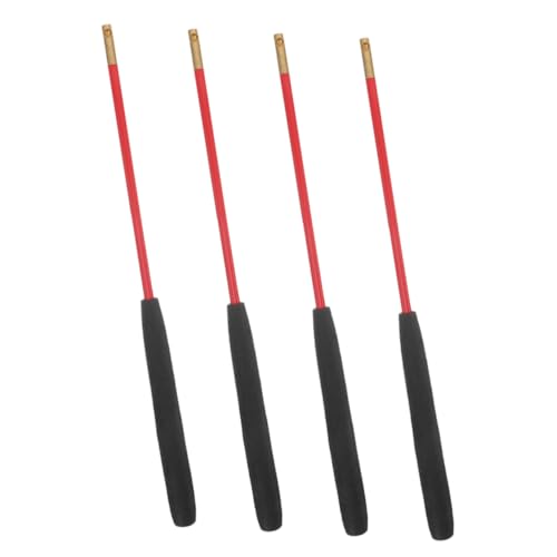iplusmile 2 Paare Jonglier Diabolo Sticks mit Rutschfestem Griff Solide Glasfaserstäbe mit Kupferkopf Lange Chinesische Jonglierstäbe für Präzise Tricks und Langlebige Performance von iplusmile