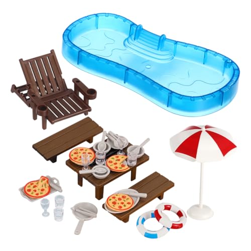 iplusmile 2 Sätze Miniatur Puppenhaus Möbel Set Teilig Strand und Pool Deko mit Liegestuhl und Schwimmring Detailreiches DIY für Puppenhaus Wohnzimmer und Außenbereich iplusmile 2 Sätze Miniatur Puppenhaus Möbel Set Teilig Strand und Pool Deko mit Liegestuhl und Schwimmring Detailreiches DIY für Puppenhaus Wohnzimmer und Außenbereich von iplusmile