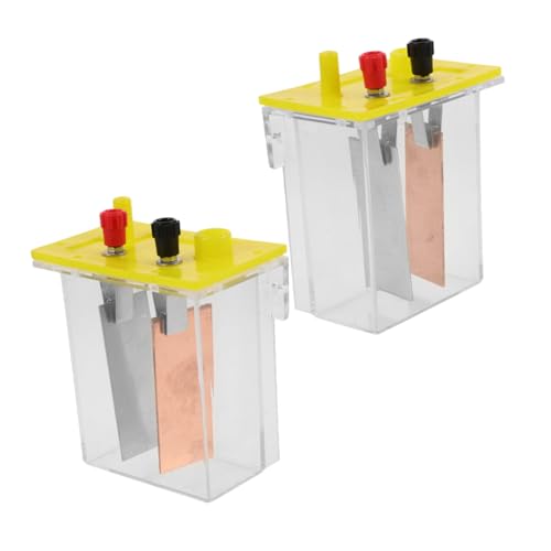 iplusmile 2 Sätze Salzwasser-Batteriekasten Zitronenspielzeug Stromset für die Arbeit Schaltungsbausatz-Wissenschaft Spielzeuguhr Elektronikbausatz für Experimentierset Verkupfert von iplusmile