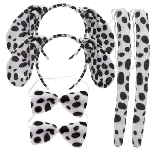 iplusmile 2 Sätze Tierohren Haarreif mit Fliege und aus Kostüm Zubehör für Fasnacht Cosplay Mottoparty und Halloween Langlebig und Geeignet für Mädchen und Jungen von iplusmile