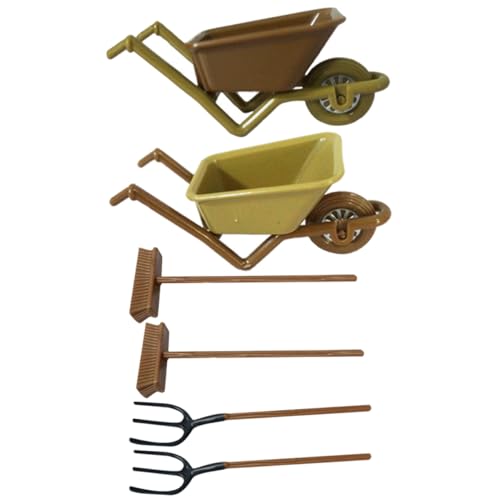 iplusmile 2 Sets Mini Kinderwagen Modell Puppenzubehör Dekoratives Miniaturmodell Realistisches Miniaturspielzeug Aus Holz Interessantes Mini Hausdekor Interessante Miniatur Pp von iplusmile