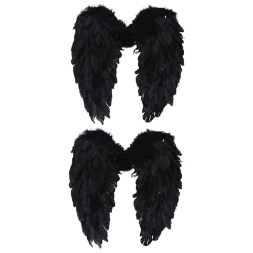 iplusmile 2 Stck Große Engelsflügel aus Federkleid Leichtes Kostüm Accessoire für Erwachsene und zu Tragen Vielseitig für Party Cosplay Bühne und Karneval Teiliges Schwarzes iplusmile 2 Stck Große Engelsflügel aus Federkleid Leichtes Kostüm Accessoire für Erwachsene und zu Tragen Vielseitig für Party Cosplay Bühne und Karneval Teiliges Schwarzes von iplusmile