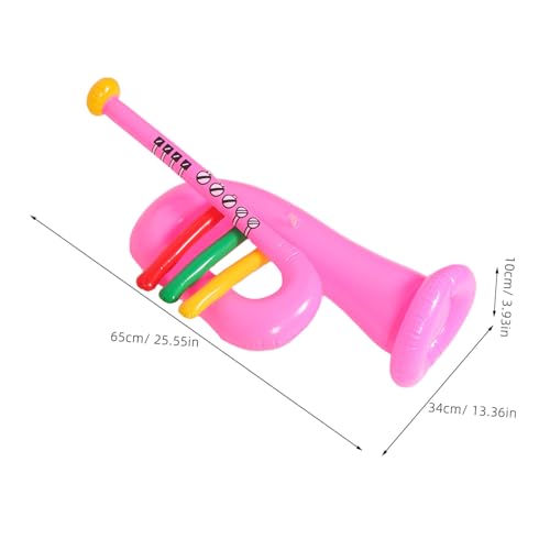 iplusmile 2 Stück Aufblasbare Kindertröte PVC Leichtes Musikinstrument Bühnenrequisit Lustig Grün für Kinderparty und Musikspaß von iplusmile