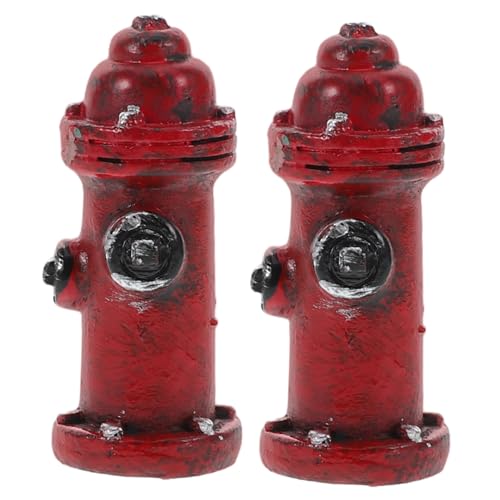 iplusmile 2 Stück Feuerlöscher-Modell Mini-feuerhydrant Hydranten Für Puppenhäuser Miniatur-feuerhydranten-Ornament Hydranten Miniatur-feuerhydrant Für Puppenhaus Harz von iplusmile