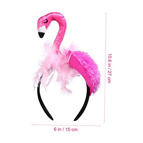 iplusmile 2 Stück Flamingo Haarreifen aus Stirnband mit Niedlichem Cartoon Design Langlebiges Partyaccessoire für Geburtstag Hawaii und Cosplay Feiern Vielseitig Einsetzbar von iplusmile