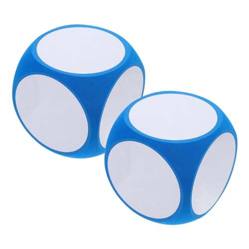 iplusmile 2 Stück Große Beschreibbare Schaumstoffwürfel Trocken Abwischbar für Lernspiele und Teamaktivitäten DIY Kreative Unterrichtswürfel von iplusmile