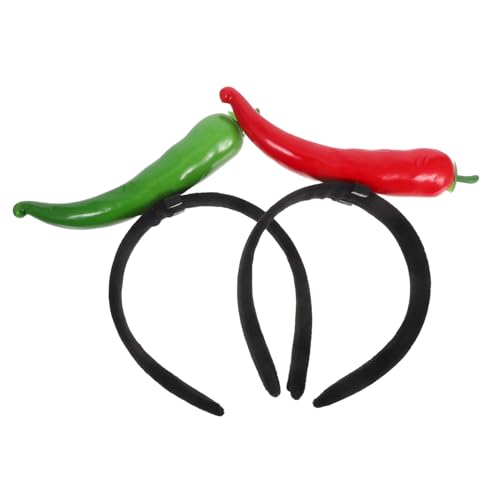 iplusmile 2 Stück Lustiges Teiliges Haarband in Chili Design Weiches und Sicheres Stirnband für Karneval Halloween Kinderparty Bequemer Kopfschmuck für Mädchen und Jungen iplusmile 2 Stück Lustiges Teiliges Haarband in Chili Design Weiches und Sicheres Stirnband für Karneval Halloween Kinderparty Bequemer Kopfschmuck für Mädchen und Jungen von iplusmile