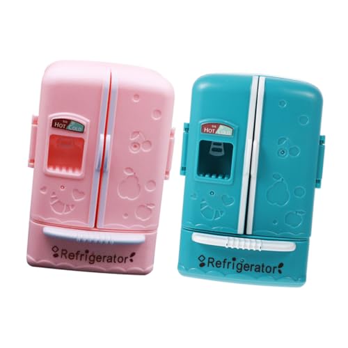 iplusmile 2 Stück Mini Kühlschrank Modell Kleines Puppenhaus Dekoration Mini Kühlschrank Kühlschränke Miniatur Dinge Miniatur Möbel Mini Kühlschrank Puppenhaus Miniatur von iplusmile