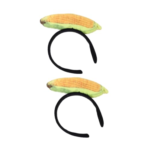 iplusmile 2 Stück Plüsch Mais Haarreifen Verstellbar Weicher Kopfschmuck für Damen Vielseitig Geeignet Halloween Karneval Cosplay Kostüm Party Zubehör von iplusmile
