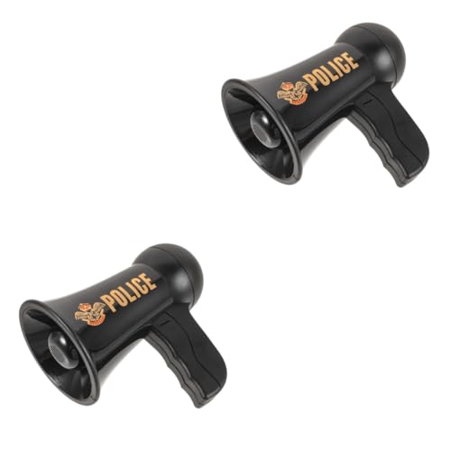 iplusmile 2 Stück Sirene Megaphonspielzeug Kid -Trompete Kinderspielzeug Trompetenkinder Kinderpolizei Kindertrompete simulierte Trompete Plastik Black iplusmile 2 Stück Sirene Megaphonspielzeug Kid -Trompete Kinderspielzeug Trompetenkinder Kinderpolizei Kindertrompete simulierte Trompete Plastik Black von iplusmile