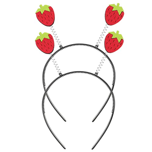 iplusmile 2 Stück Süßes Erdbeer Stirnband für Teiliges Elastisches Haarband mit Früchte Design für Karneval Geburtstag Fasching Kostüm und Partyaccessoire für Mädchen iplusmile 2 Stück Süßes Erdbeer Stirnband für Teiliges Elastisches Haarband mit Früchte Design für Karneval Geburtstag Fasching Kostüm und Partyaccessoire für Mädchen von iplusmile