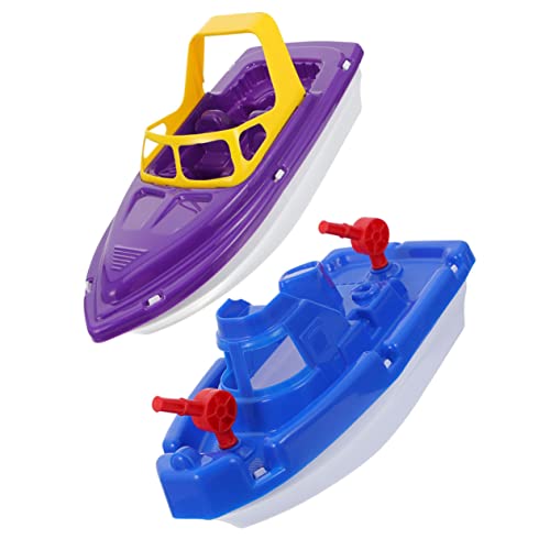 iplusmile 2 Stück Teiliges Badeboot aus Robustem Kunststoff Farbenfrohe Wasserspielzeuge für Badewanne und Strand Sichere Schwimmspielzeuge für Junge Mädchen und Kleinkinder Fördert von iplusmile