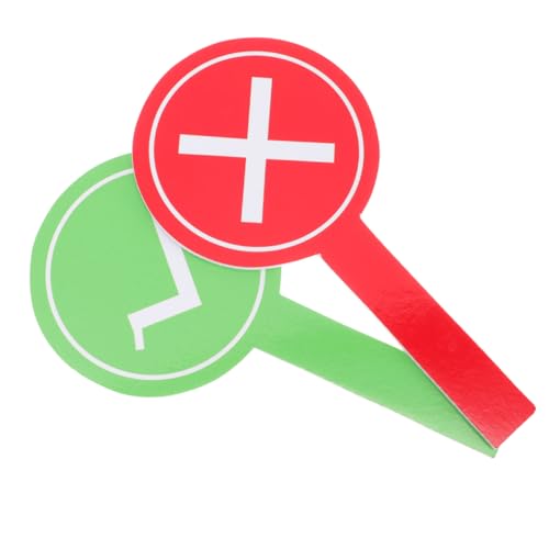 iplusmile 2 Stück Teiliges Handheld Voting Paddle mit True False Zeichen Doppelseitige Spielkommentator Boards für Klassenzimmer Praktische Whiteboard Abstimmungsschilder für Leicht von iplusmile
