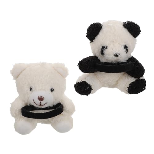 iplusmile 2 Stück Teiliges Panda Plüsch Auto Innenraum Deko Weiche Bärenfiguren für und Schalthebel Vielseitige Fahrzeugdekoration Langlebige Kuscheltier Ornamente für Autofans von iplusmile