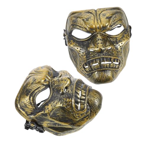 iplusmile 2 Stück Teiliges Römisches Gesichtsmasken Vintage Design Realistische Ghost Movie Vollständiger Gesichtsschutz für Halloween Maskenball Cosplay und Themenpartys von iplusmile